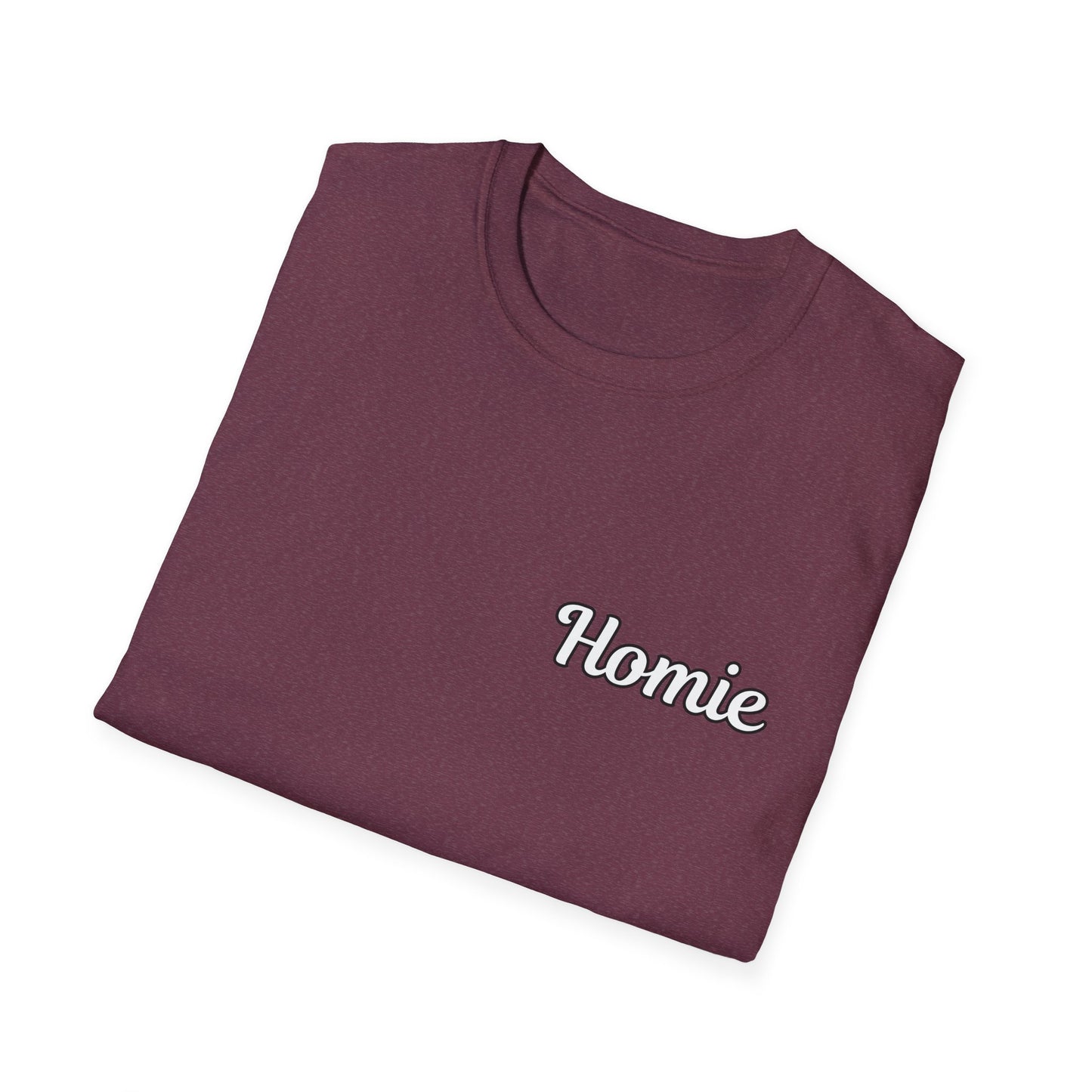 Homie Unisex Softstyle T-Shirt - Casual Graphic Tee for Friends & Family