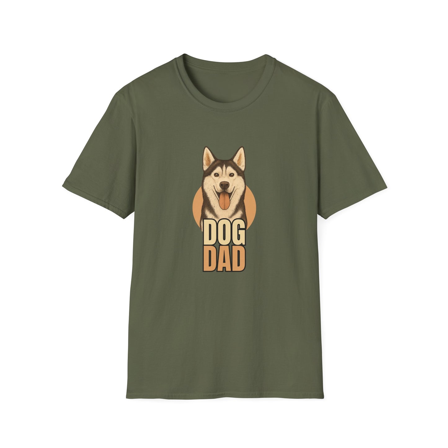 Husky Dog Dad T-shirt - Custom Matching T-shirts for Pet Lovers