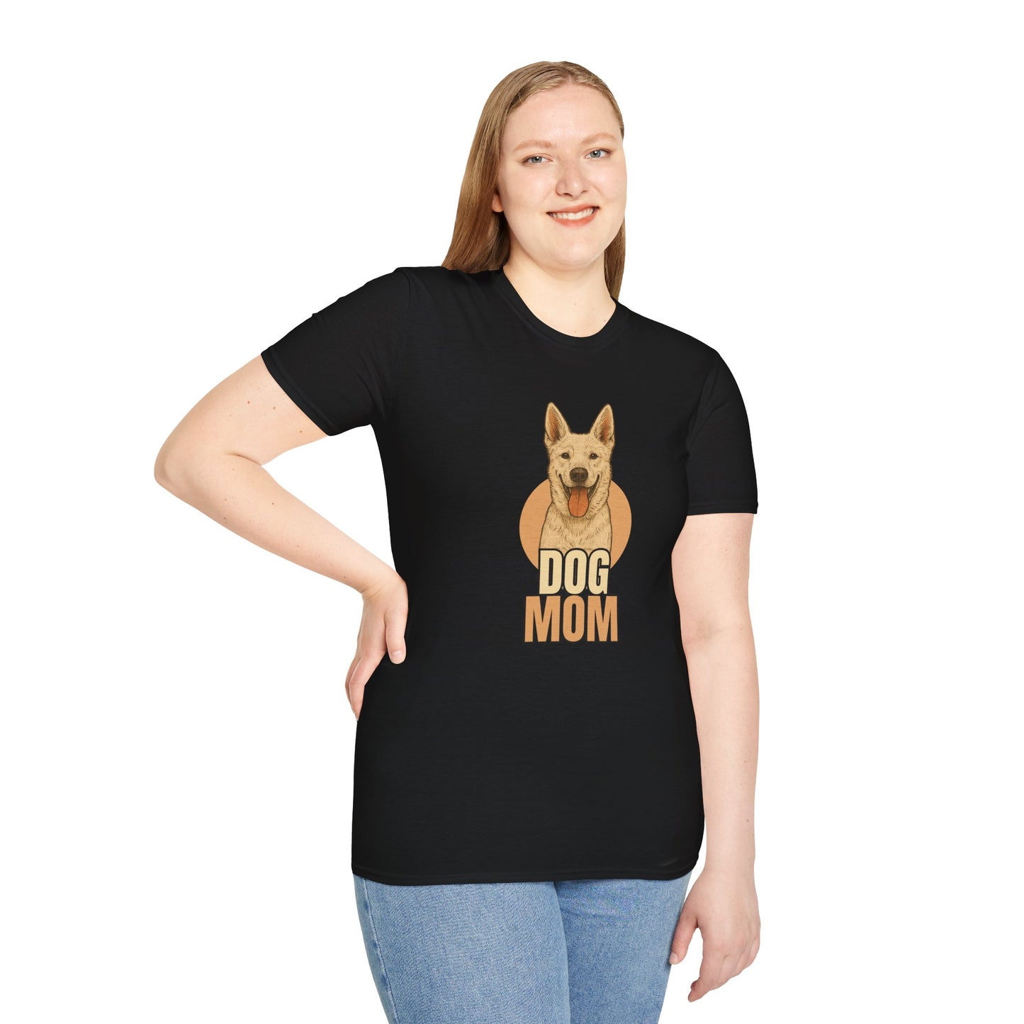 White Swiss Shepherd Dog Mom T-shirt - Custom Matching T-shirts for Pet Lovers