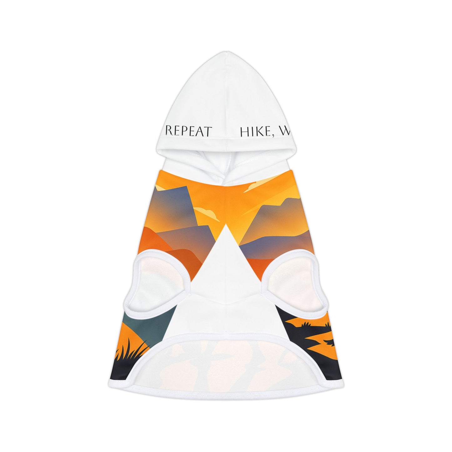 Hike, Wag, Repeat. Dog Hoodie - Stylish Dog Hoodie for an Adventure Pup