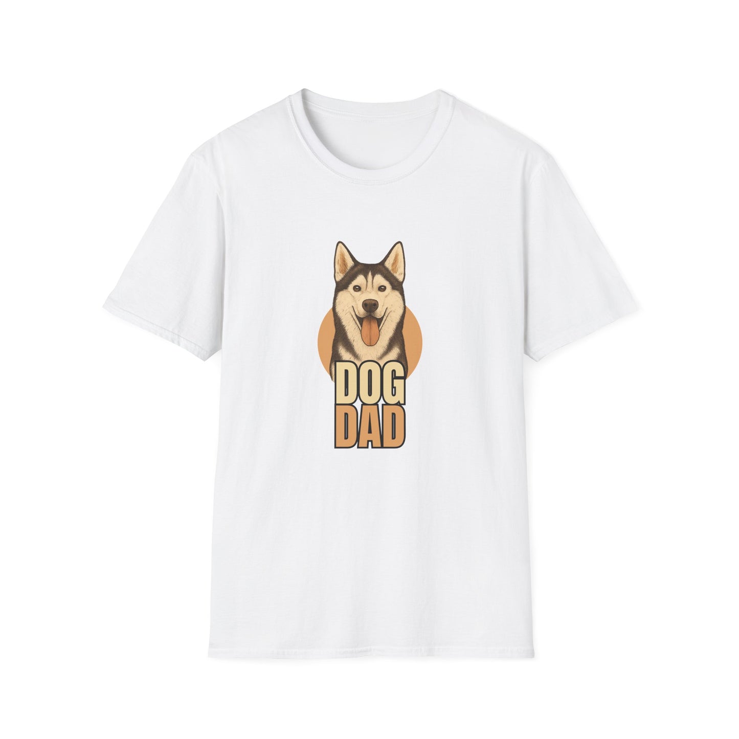 Husky Dog Dad T-shirt - Custom Matching T-shirts for Pet Lovers