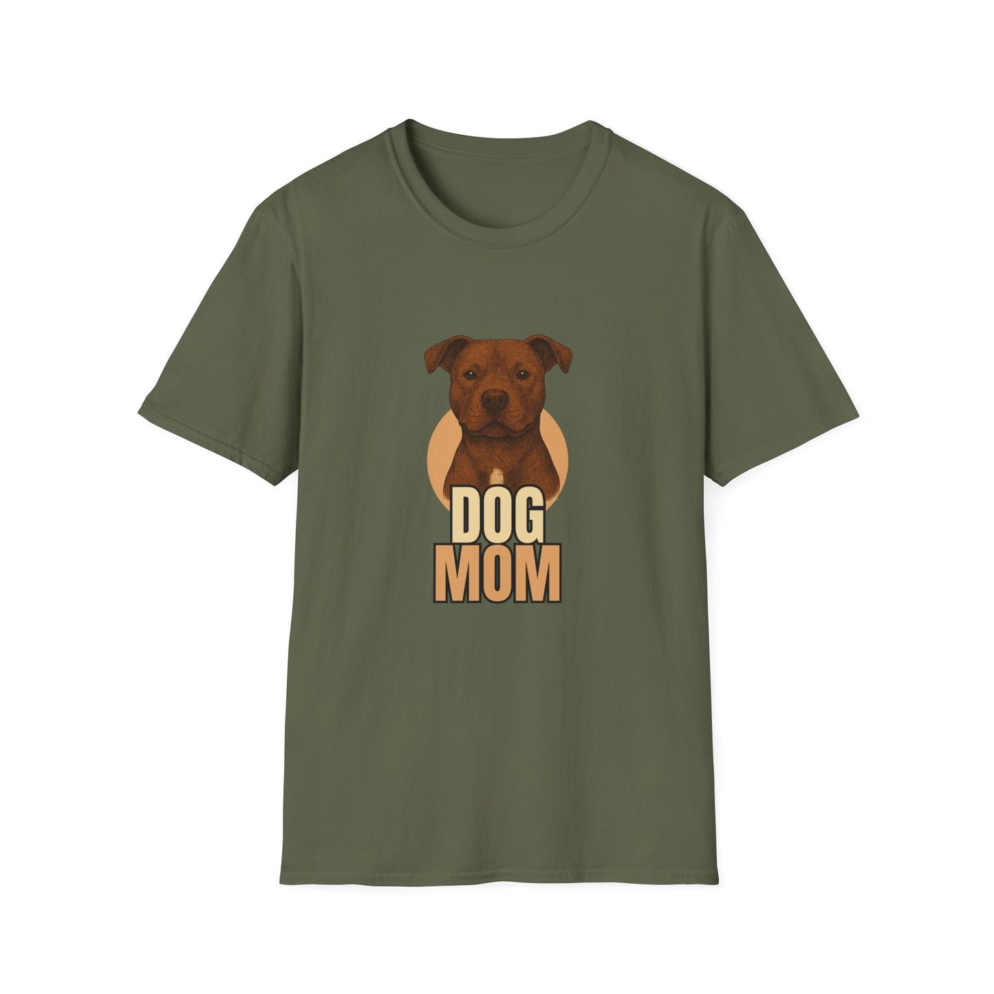 Pitbull Dog Mom T-shirt - Custom Matching T-shirts for Pet Lovers