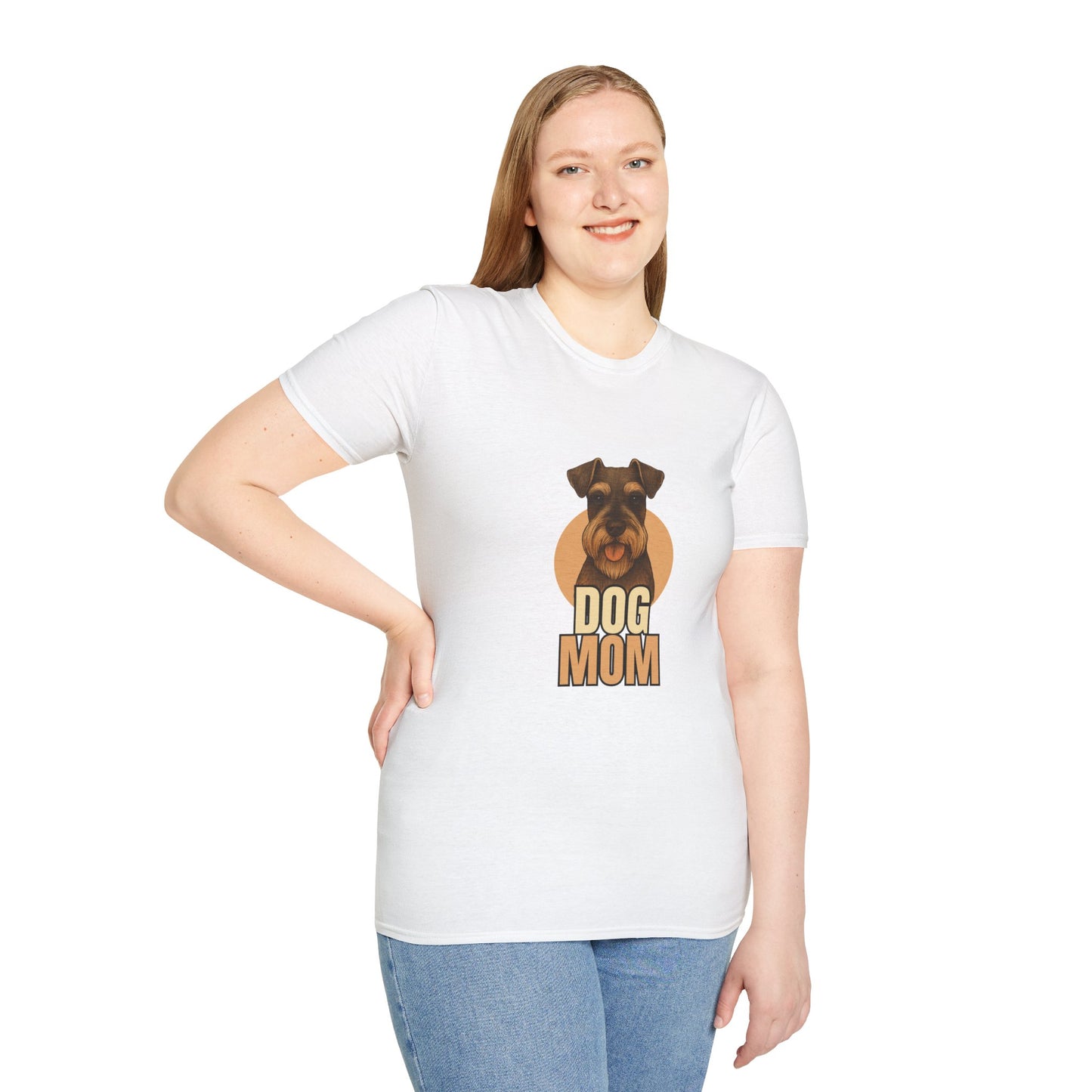 Schnauzer Dog Mom T-shirt - Custom Matching T-shirts for Pet Lovers