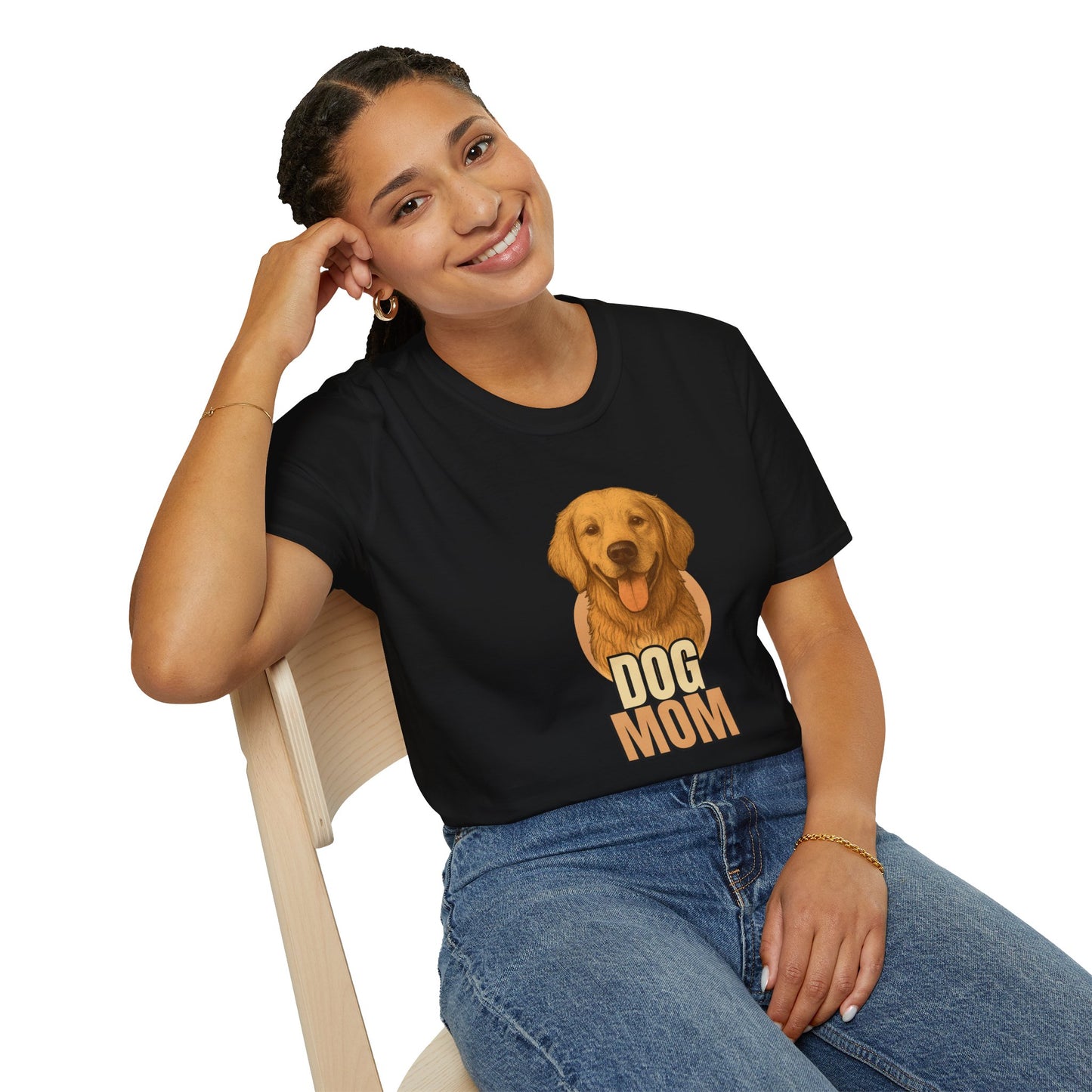 Golden Retriever Dog Mom T-shirt - Custom Matching T-shirts for Pet Lovers