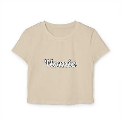 Homie Cropped Tee – Women’s Relaxed Fit for Casual Cool