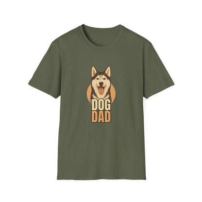 Husky Dog Dad T-shirt - Custom Matching T-shirts for Pet Lovers