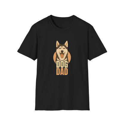 Husky Dog Dad T-shirt - Custom Matching T-shirts for Pet Lovers