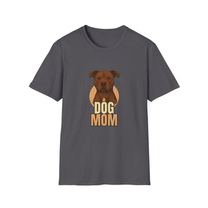 Pitbull Dog Mom T-shirt - Custom Matching T-shirts for Pet Lovers