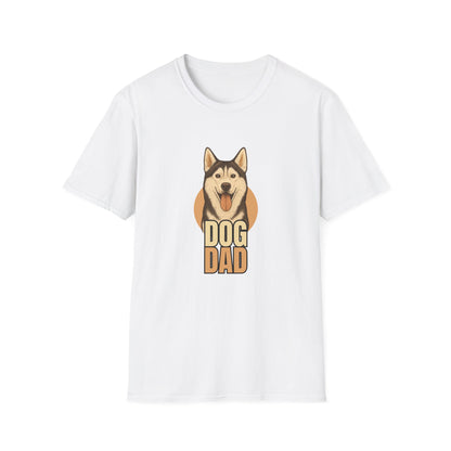 Husky Dog Dad T-shirt - Custom Matching T-shirts for Pet Lovers