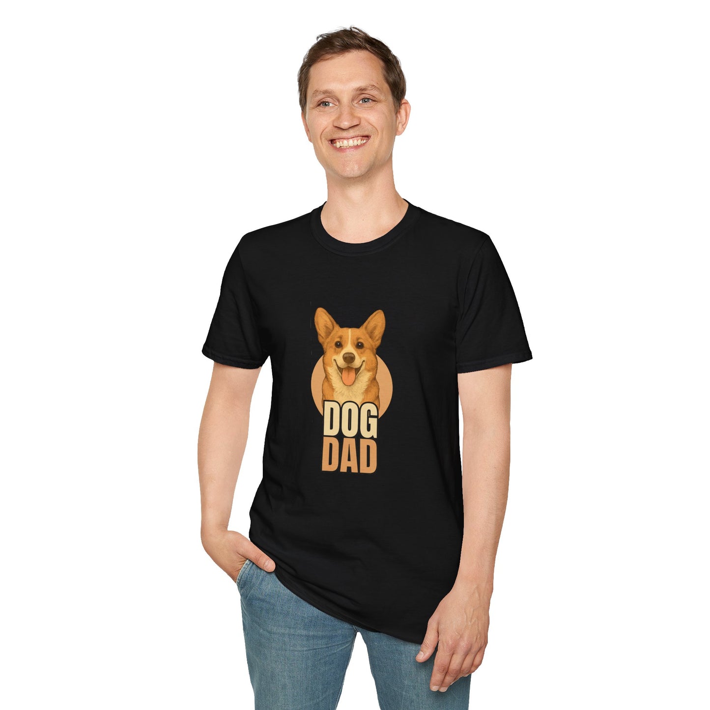 Corgi Dog Dad T-shirt - Custom Matching T-shirts for Pet Lovers