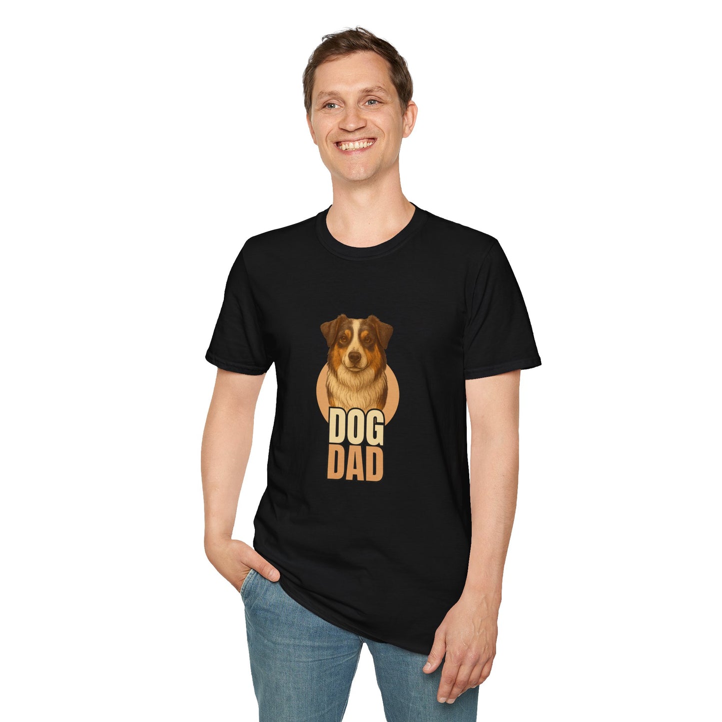 Aussie Dog Dad T-shirt - Custom Matching T-shirts for Pet Lovers