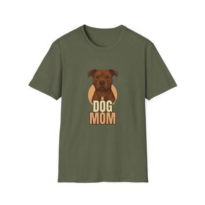 Pitbull Dog Mom T-shirt - Custom Matching T-shirts for Pet Lovers