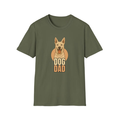 White Swiss Shepherd Dog Dad T-shirt - Custom Matching T-shirts for Pet Lovers